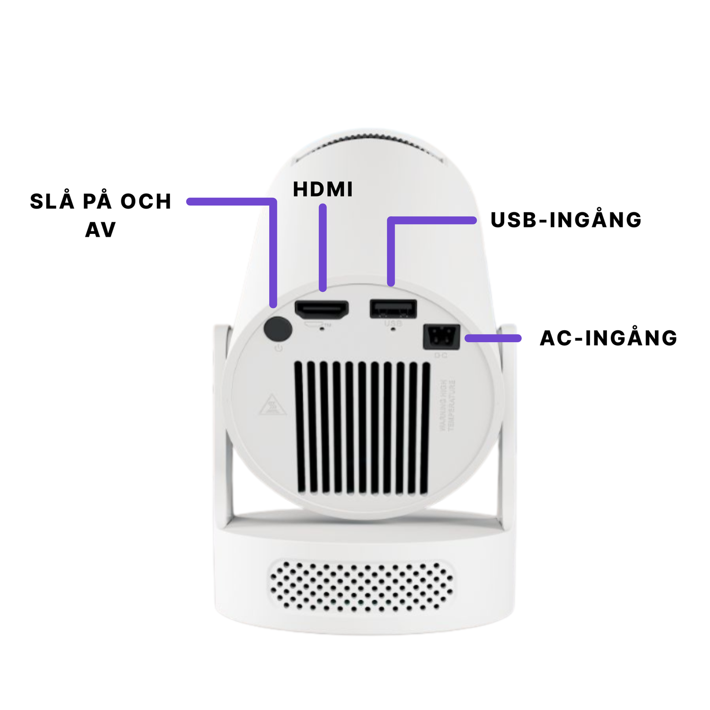 ScandiCast 2.0™ Smart Projektor - WiFi & Bluetooth med 4K HD Support