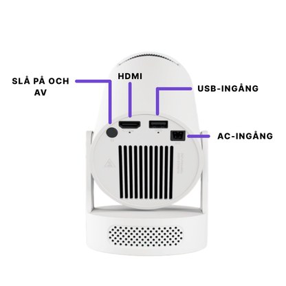 ScandiCast 2.0™ Smart Projektor - WiFi & Bluetooth med 4K HD Support